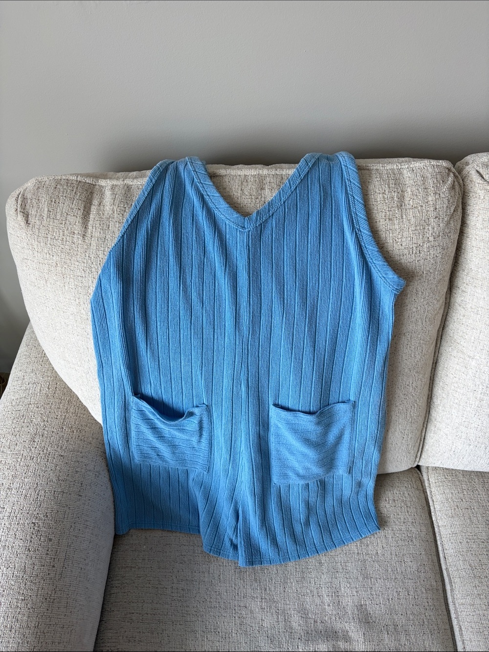 Light Blue Towel Cover-up/Romper